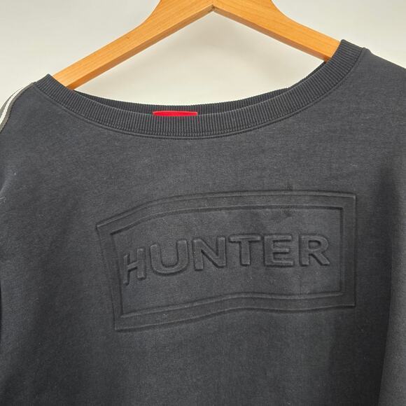 Hunter X Target Women's Plush Cropped Embossed Striped Sleeve Sweatshirt Size 3X - Picture 3 of 9